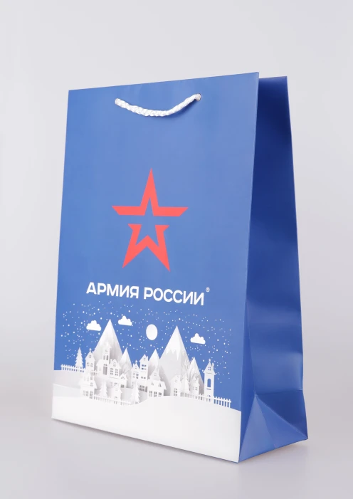 Купить пакет подарочный «новогодний» 300х400х120 по выгодной цене. - изображение 1